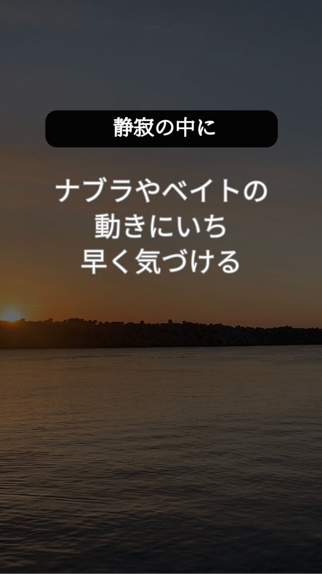 魚の気配は、音のない世界にひそんでいる。

釣れないときほど、周囲の音が気になりませんか？